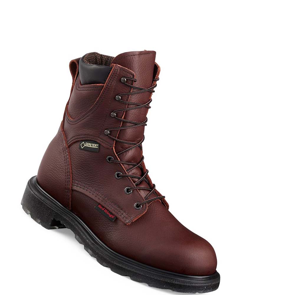 Red Wing SuperSole® 2.0 8-inch Soft Toe Men\'s Waterproof Boots Burgundy | ZA 362GSO